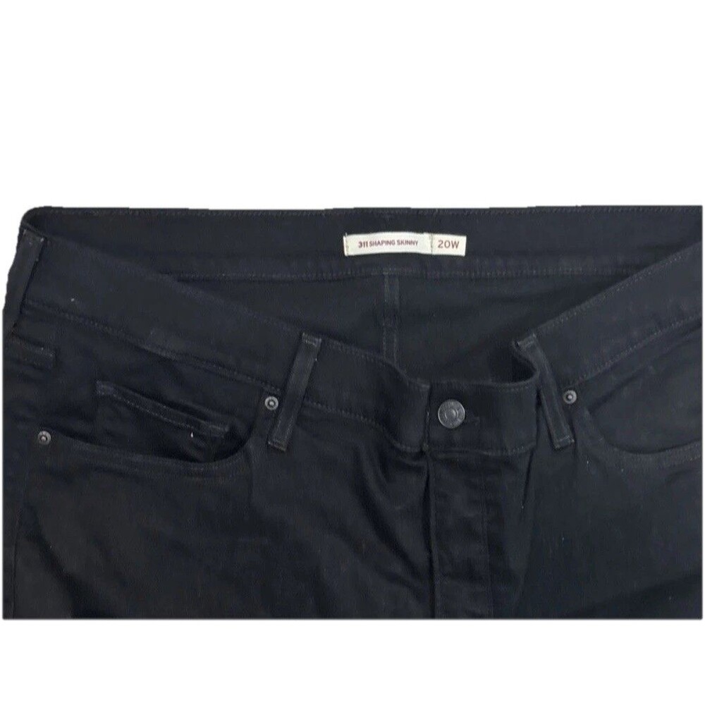 Levis 311 Shaping Skinny 20w Mid Rise Tummy Slimming Jeans Black Stretch